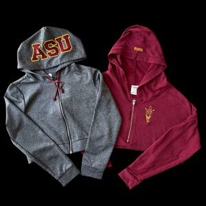 ASU Arizona State University Crop Hoodies sz Small